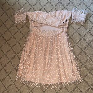 Marjorelle strapless floral lace NWOT  M